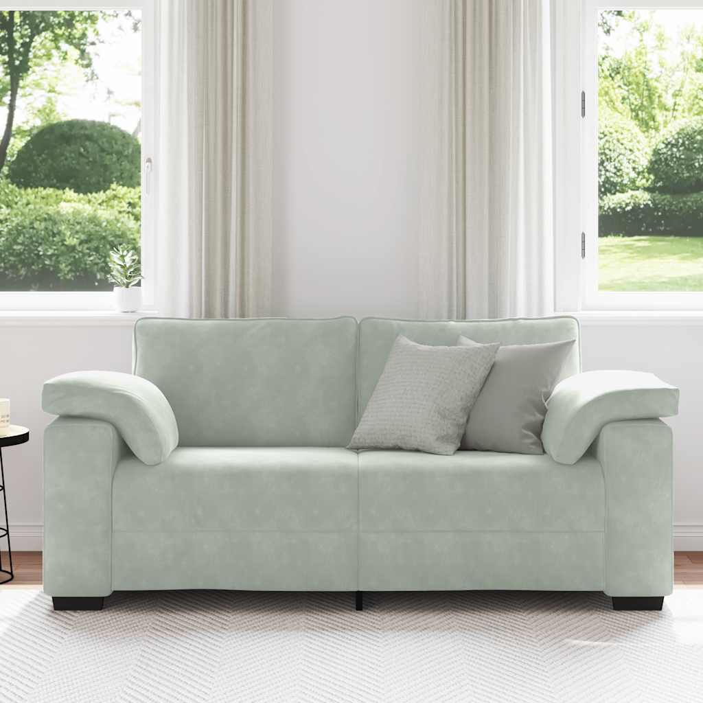Sofá-luvas 180x77x82 cm veludo cinzento-claro