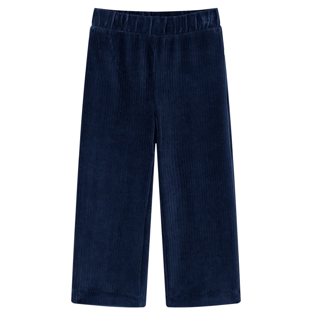 Calças para crianças bombazina azul-marinho 104
