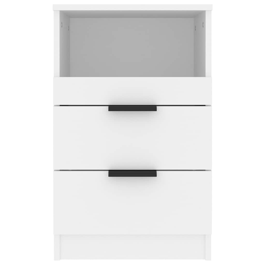 Mesa de cabeceira derivados de madeira branco