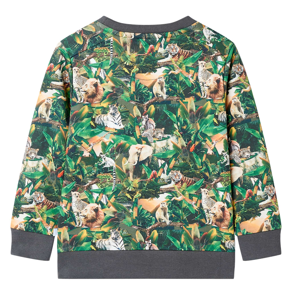 Sweatshirt para criança azul-petróleo 116