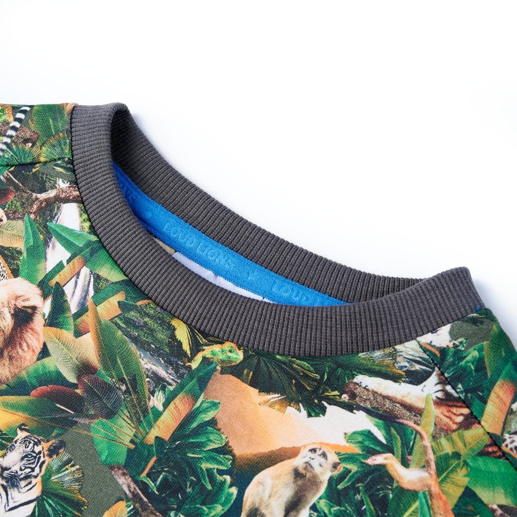 Sweatshirt para criança azul-petróleo 116