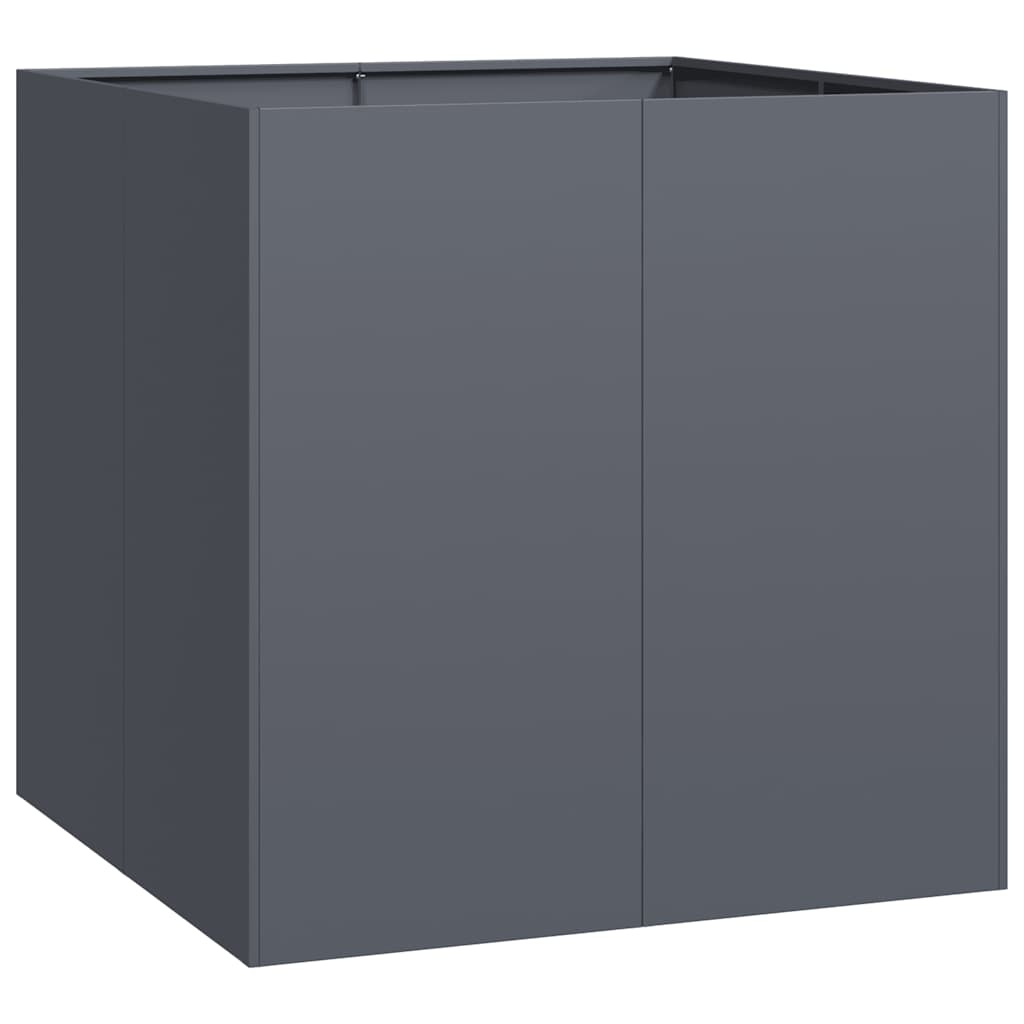 Vaso floreira 80x80x80 cm aço antracite