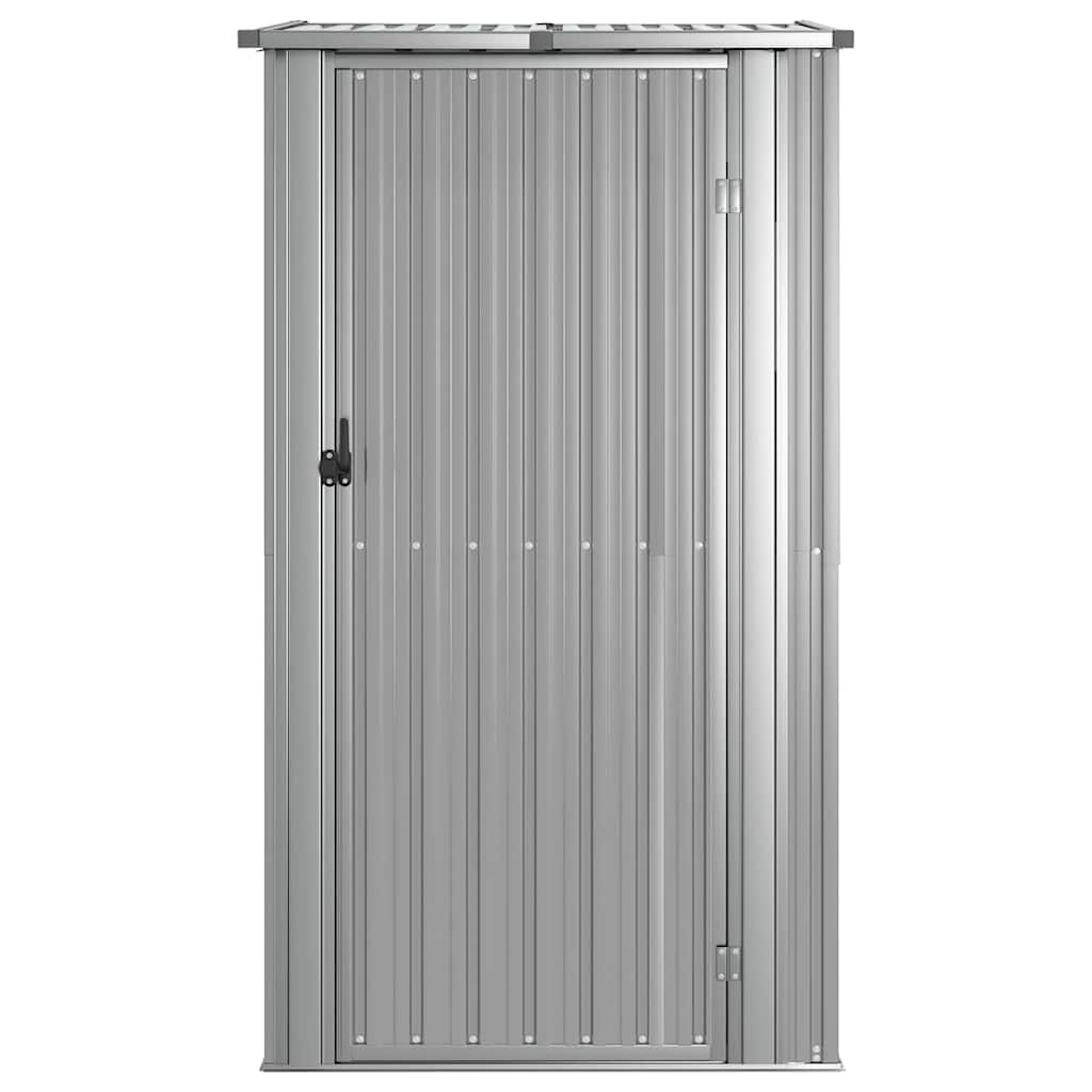 Abrigo de jardim 118,5x97x209,5 cm aço galvanizado cinzento