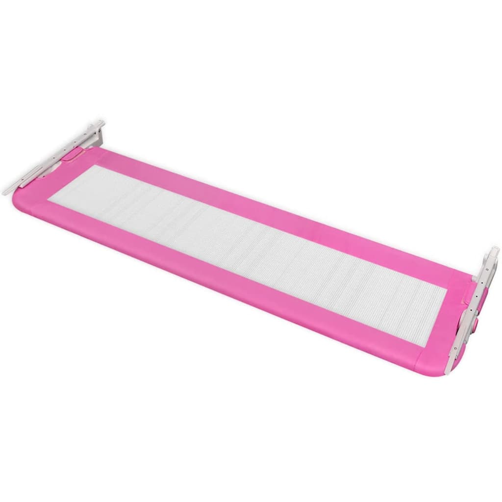 Toddler barra de segurança para cama 150 x 42 cm rosa