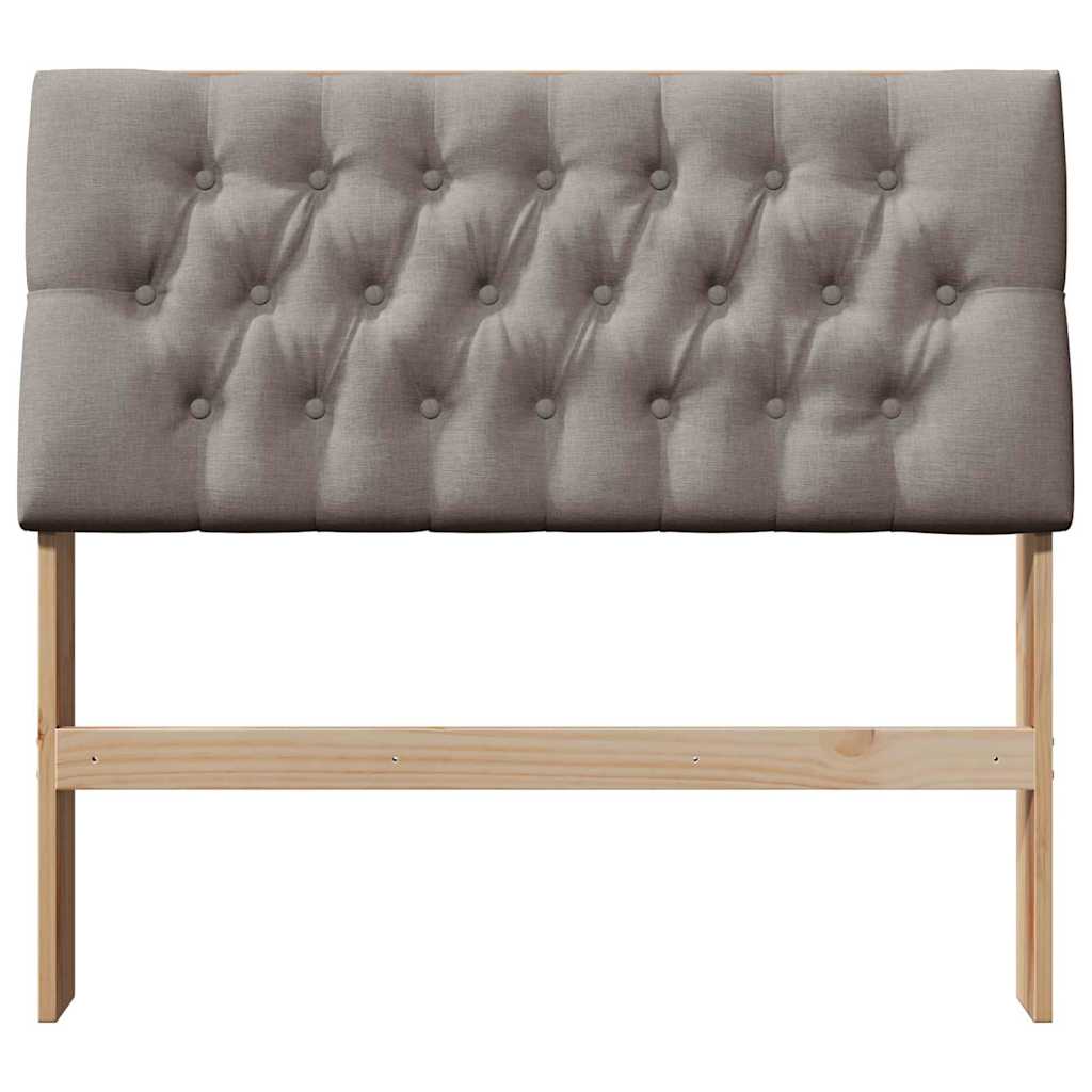 Cabeceira estofada cinzento-acastanhado 100 cm