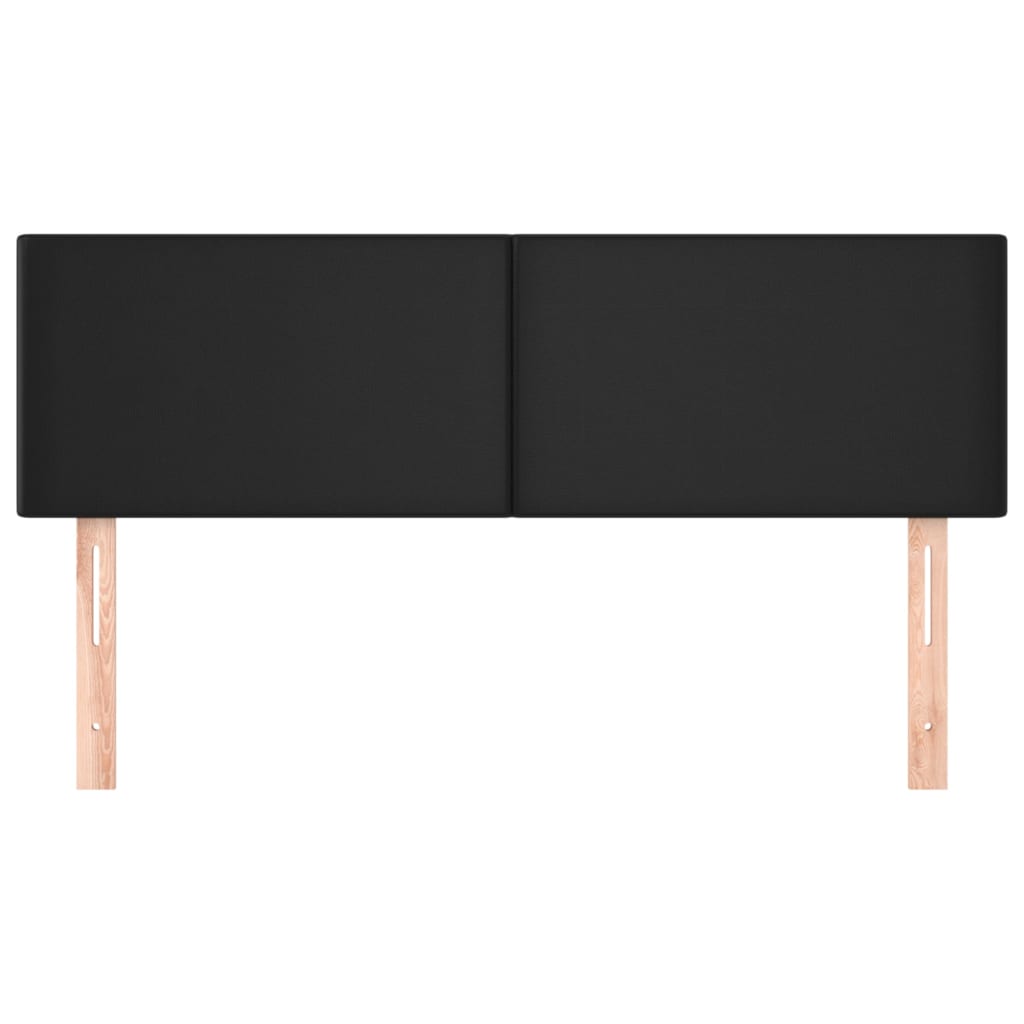 Cabeceiras preto 144x5x78/88 cm couro artificial