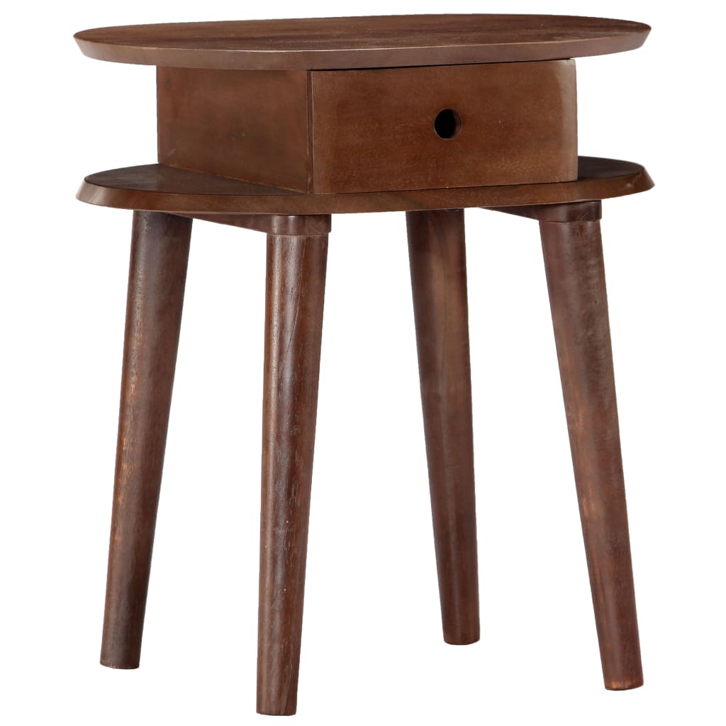 Mesa de cabeceira 50x35x55 cm em madeira maciça de acácia