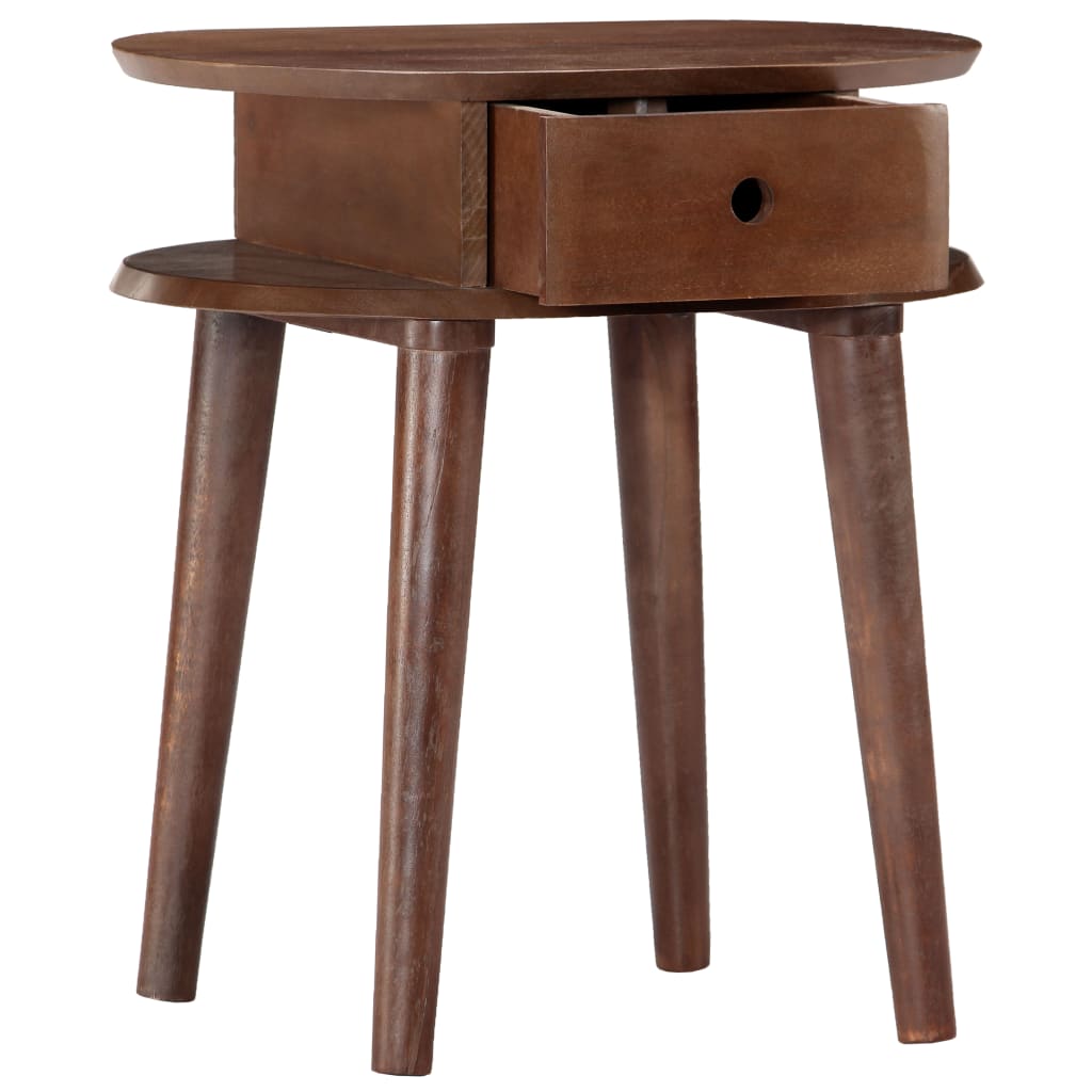 Mesa de cabeceira 50x35x55 cm em madeira maciça de acácia