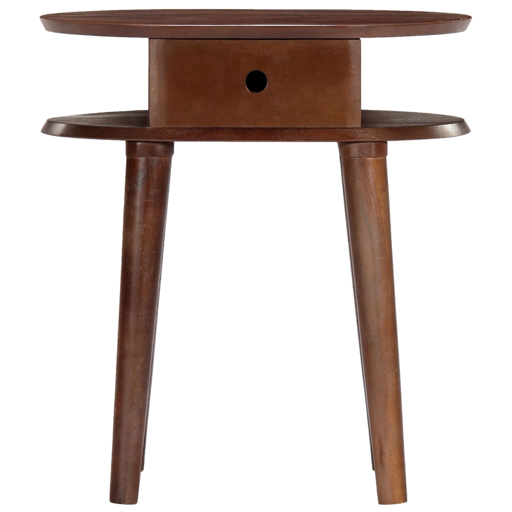 Mesa de cabeceira 50x35x55 cm em madeira maciça de acácia