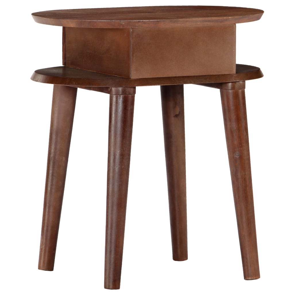 Mesa de cabeceira 50x35x55 cm em madeira maciça de acácia