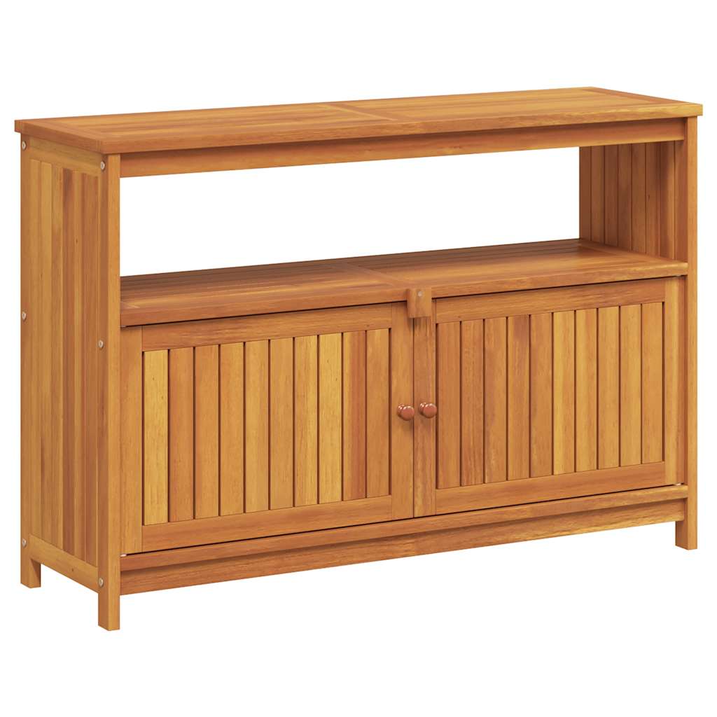 Mesa consola para jardim 110x35x75 cm madeira de acácia maciça