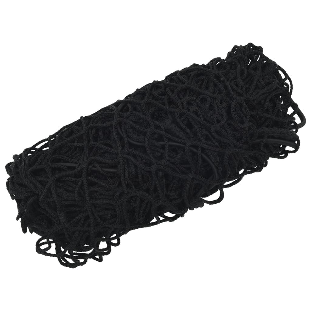 Rede para reboque com corda elástica 3,5x2,5 m PP preto
