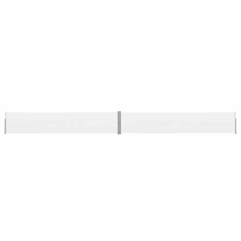 Toldo lateral retrátil para pátio 140x1200 cm creme