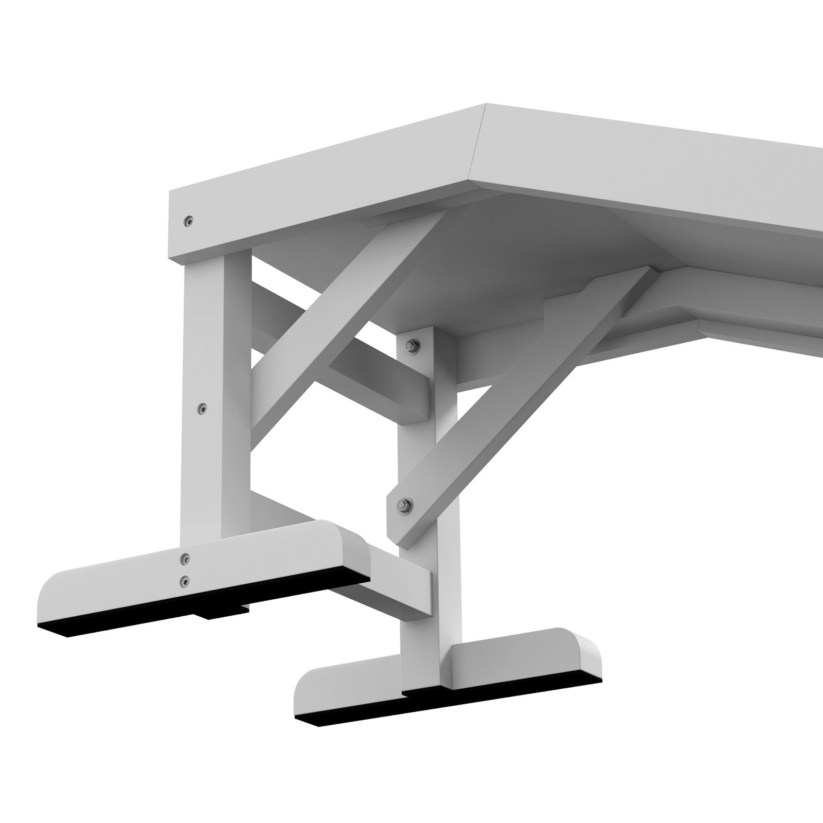 Rampa de madeira para animais com tapete antiderrapante para cães pequenos ou séniores 125x40x35,5 cm branco e cinza