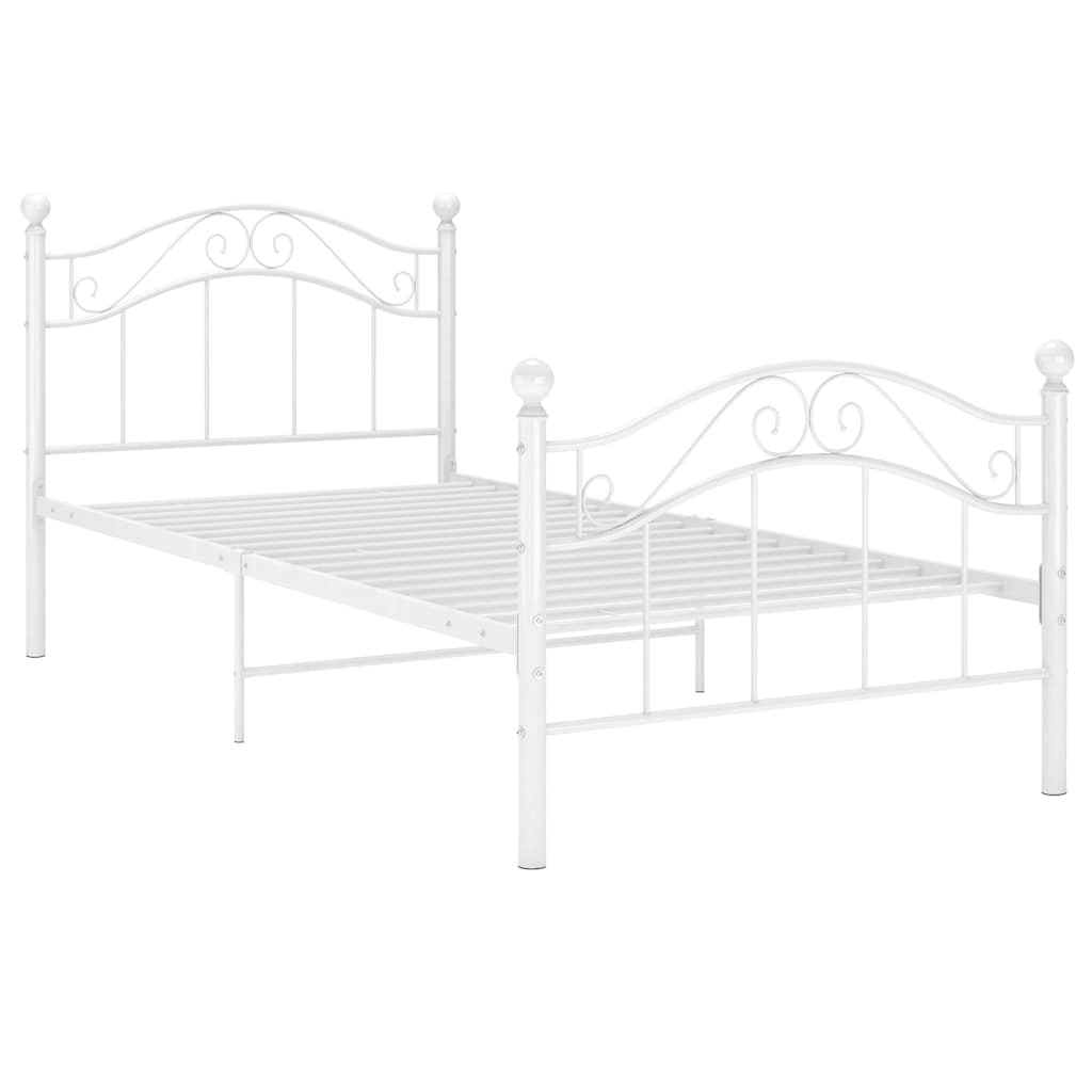 Estrutura de cama metal 90x200 cm branco