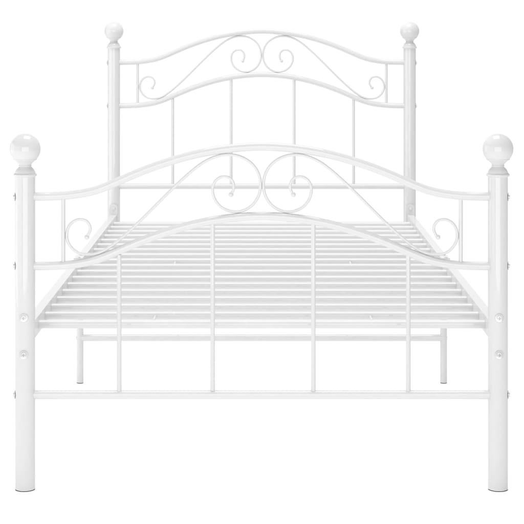 Estrutura de cama metal 90x200 cm branco