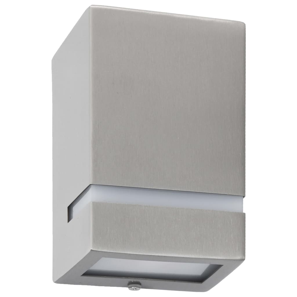 Candeeiros de parede exterior 2 pcs 35 w retangular prateado