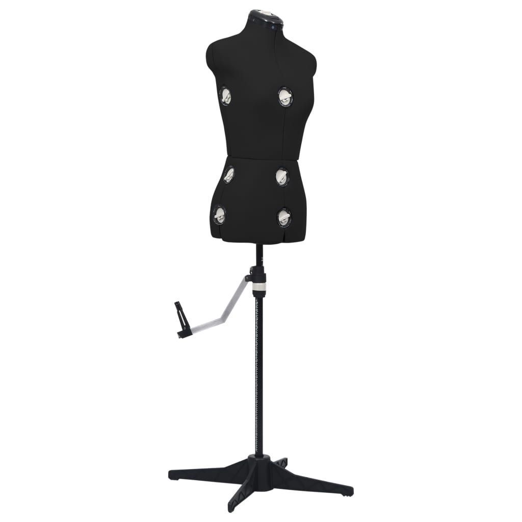 Manequim feminino ajustável tamanho s 33-40 preto