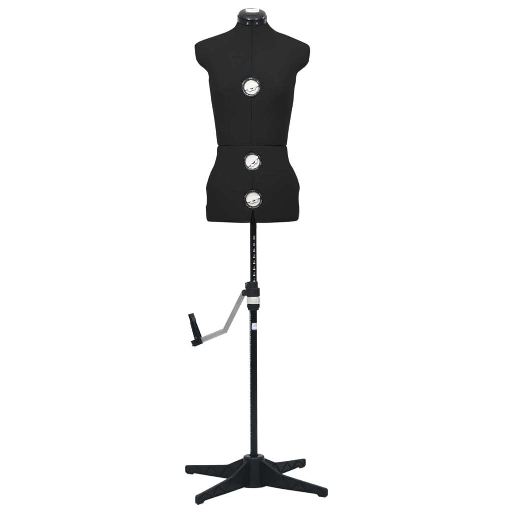 Manequim feminino ajustável tamanho s 33-40 preto