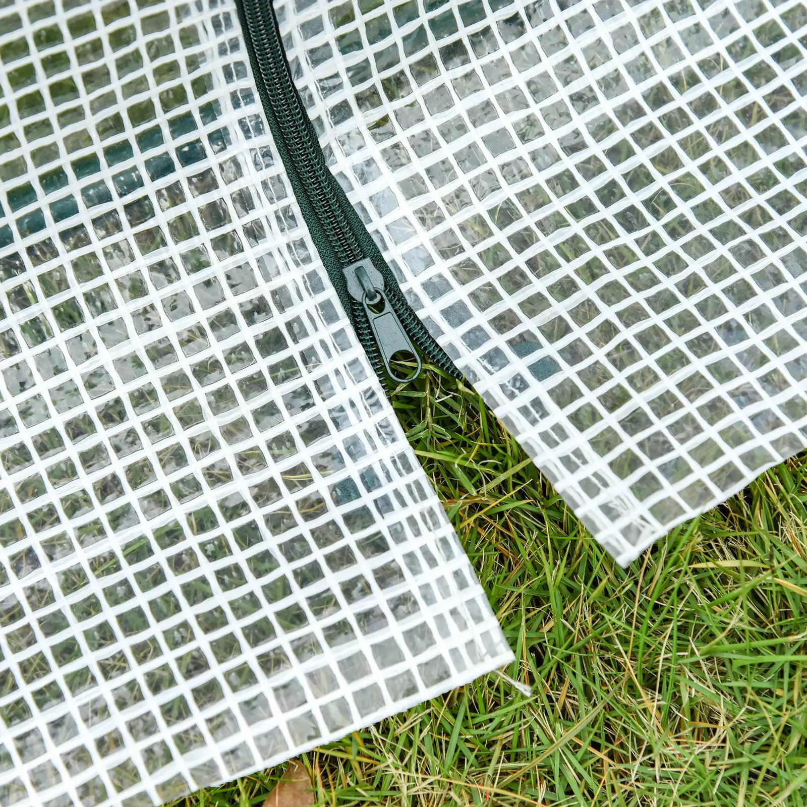 Estufa de jardim terraço 270x90x90 cm tipo casa tubo de aço com 3 janelas estufa pequena para cultivo de plantas branco translúcido