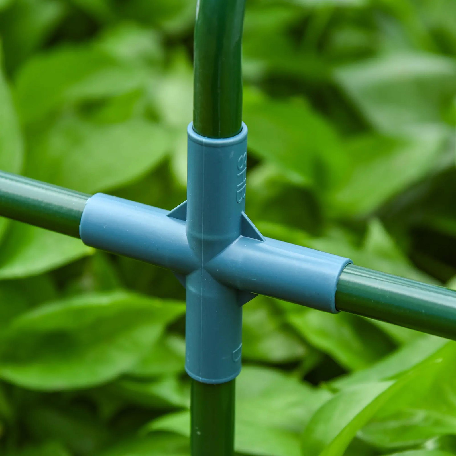 Estufa de jardim terraço 270x90x90 cm tipo casa tubo de aço com 3 janelas estufa pequena para cultivo de plantas branco translúcido