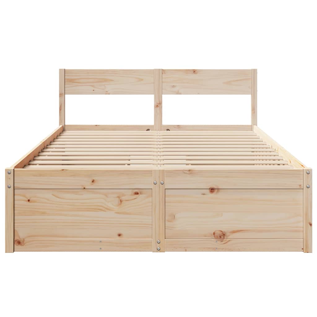 Cama sem colchão 135x190 cm madeira de pinho maciça