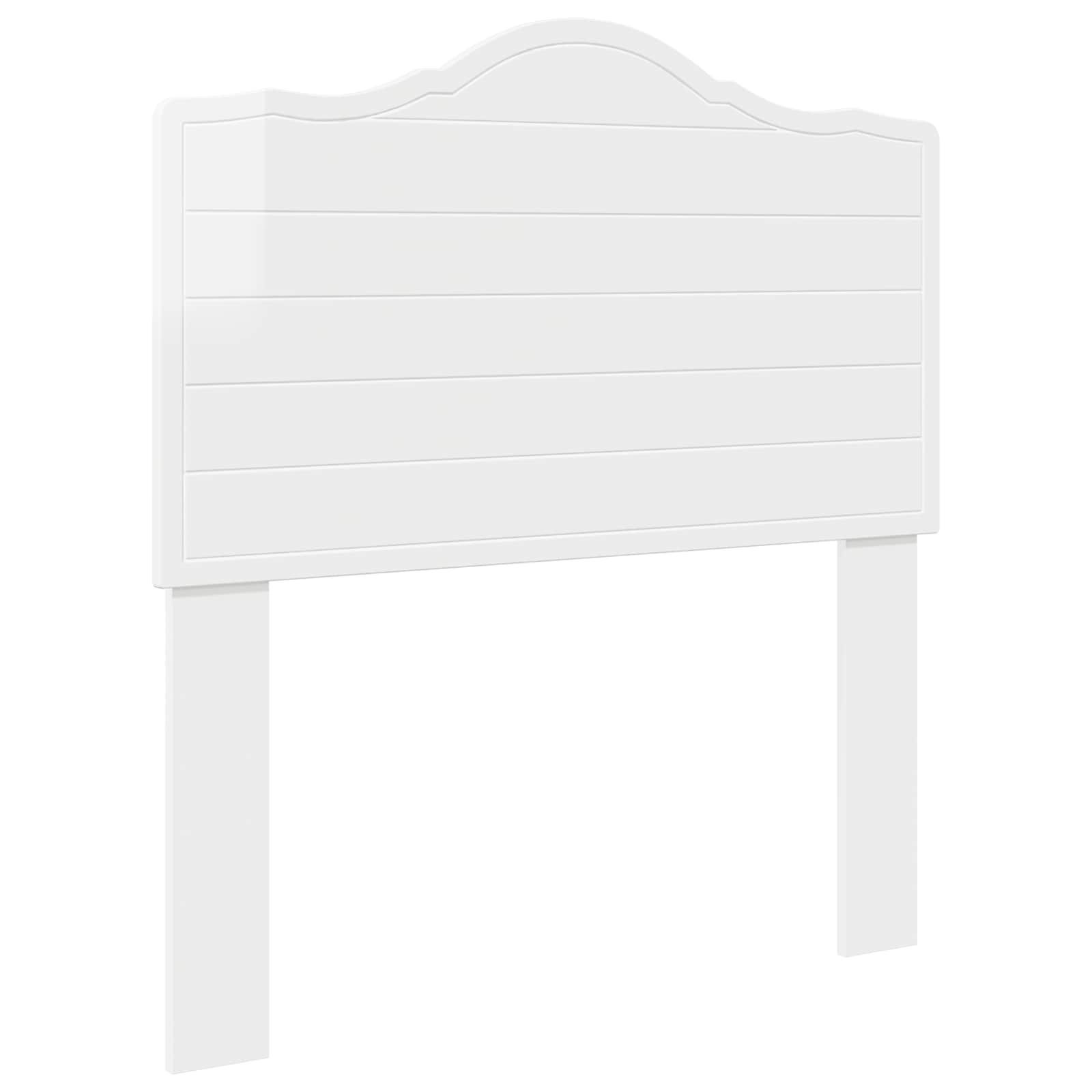 Cabeceira branco brilhante derivados de madeira