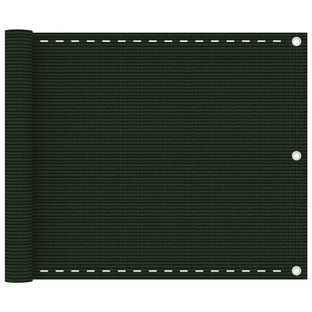 Tela de varanda 75x300 cm pead cinzento-escuro