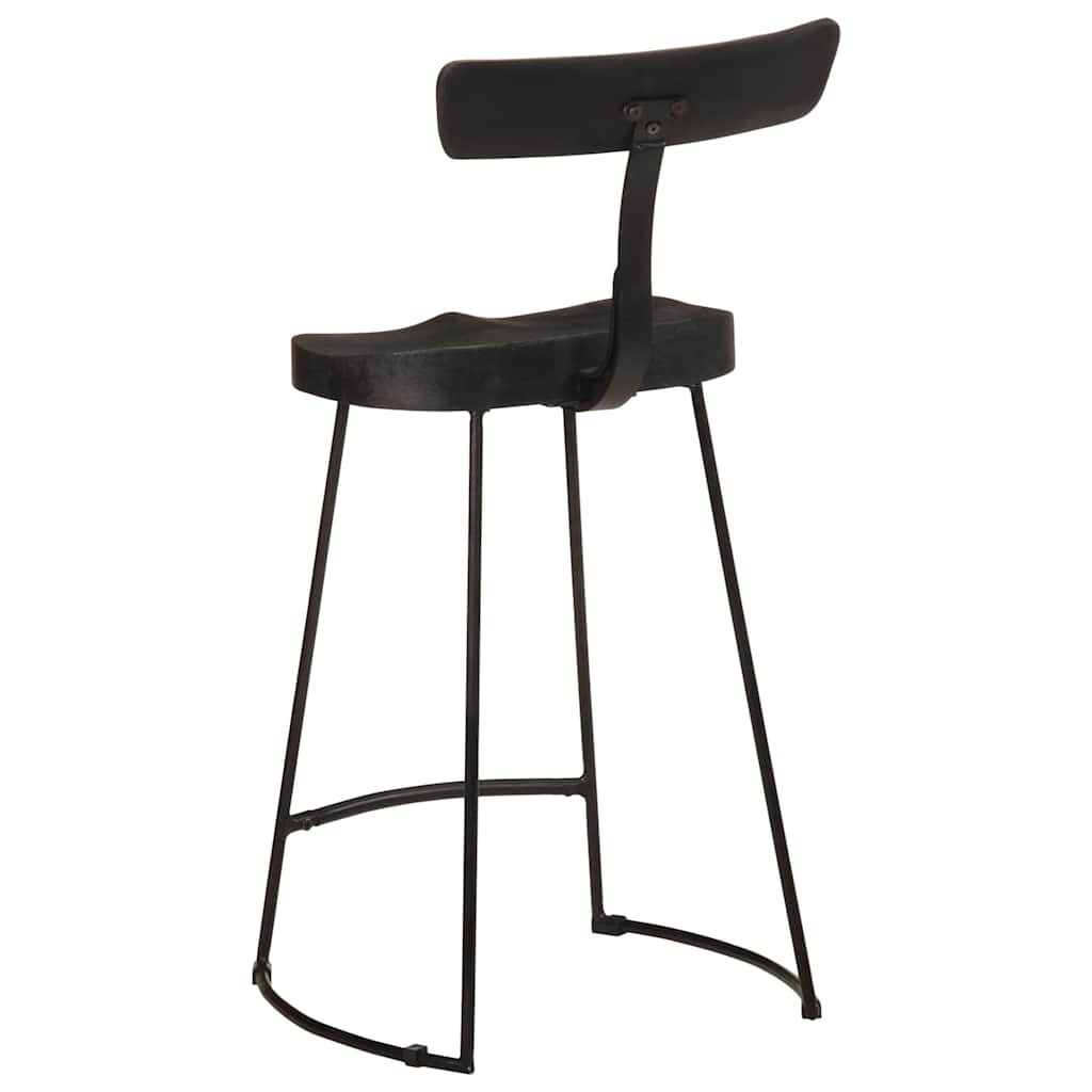 Bancos de bar 2 pcs 49x43x88 cm madeira de mangueira maciça