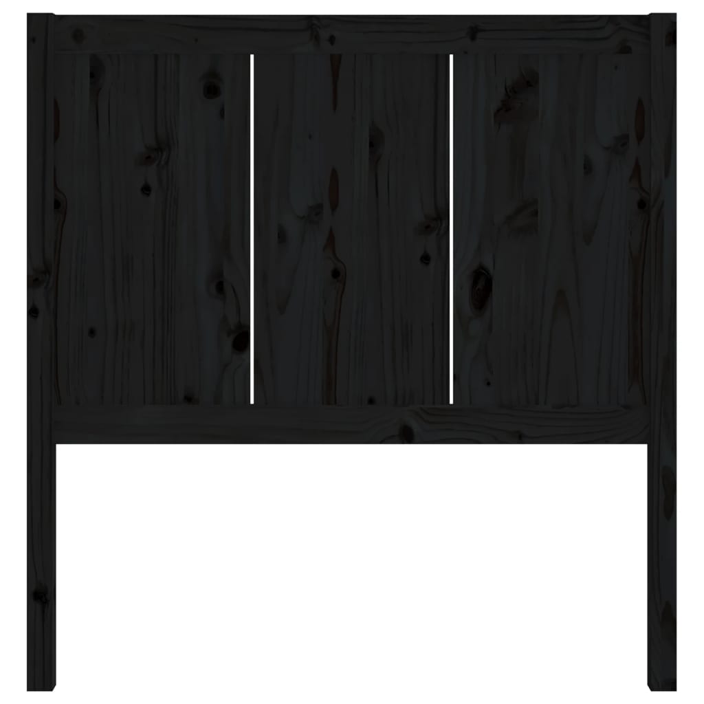 Cabeceira de cama 95,5x4x100 cm pinho maciço preto