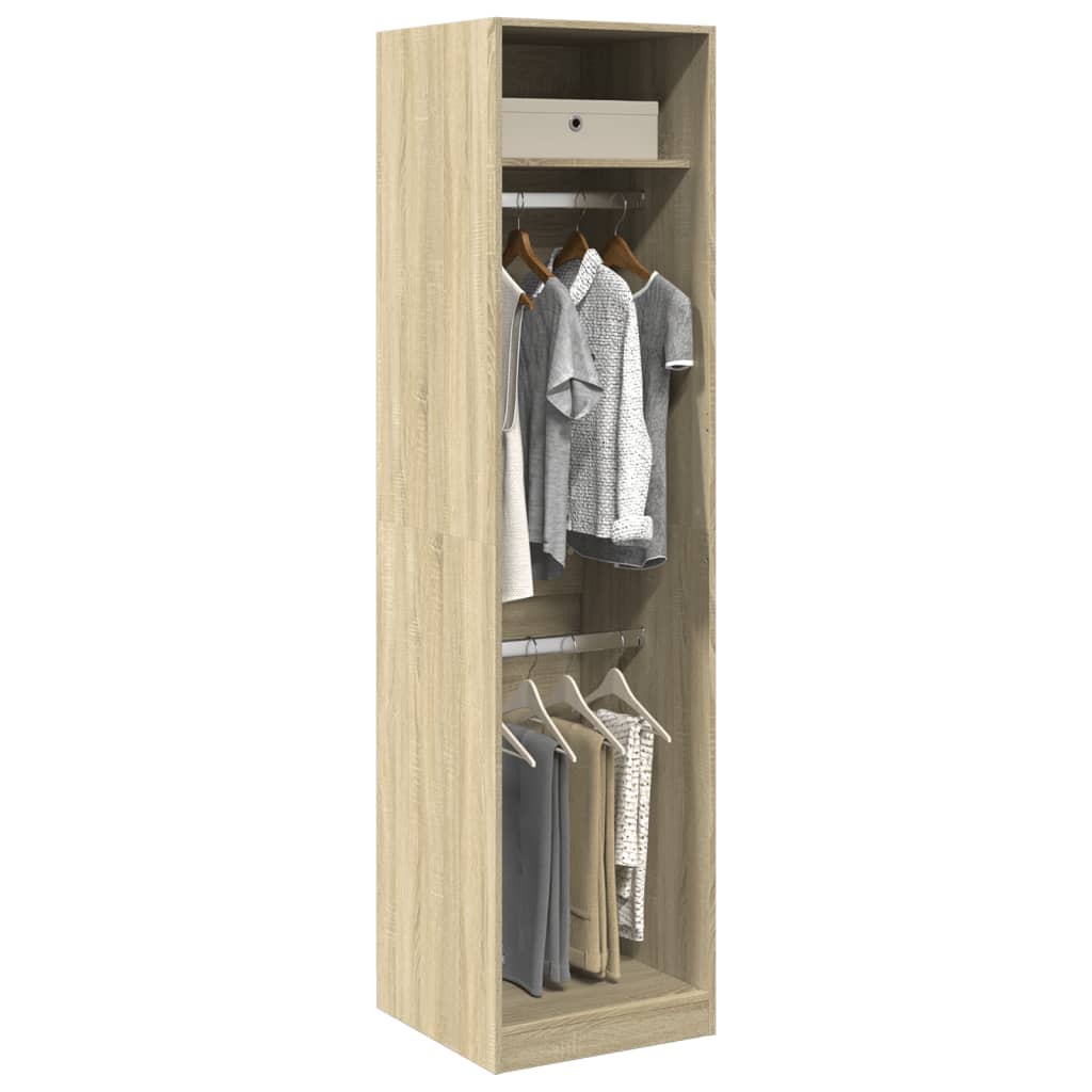 Roupeiro 50x50x200 cm contraplacado carvalho sonoma
