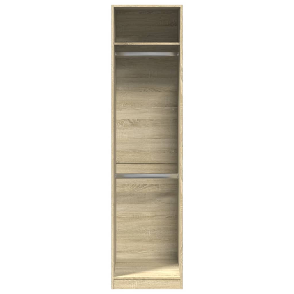 Roupeiro 50x50x200 cm contraplacado carvalho sonoma