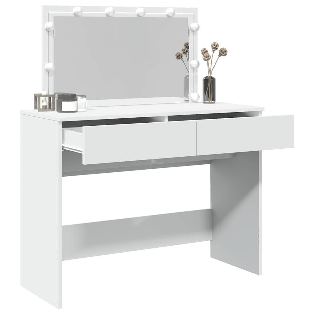 Toucador com leds 100x40x120 cm branco