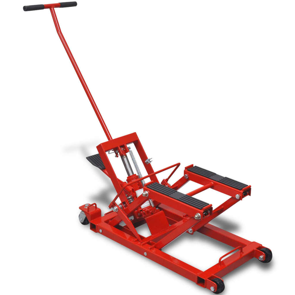 Motocicleta hidráulica/ atv jack 680 kg, vermelho