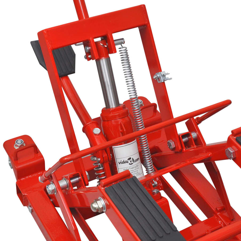 Motocicleta hidráulica/ atv jack 680 kg, vermelho