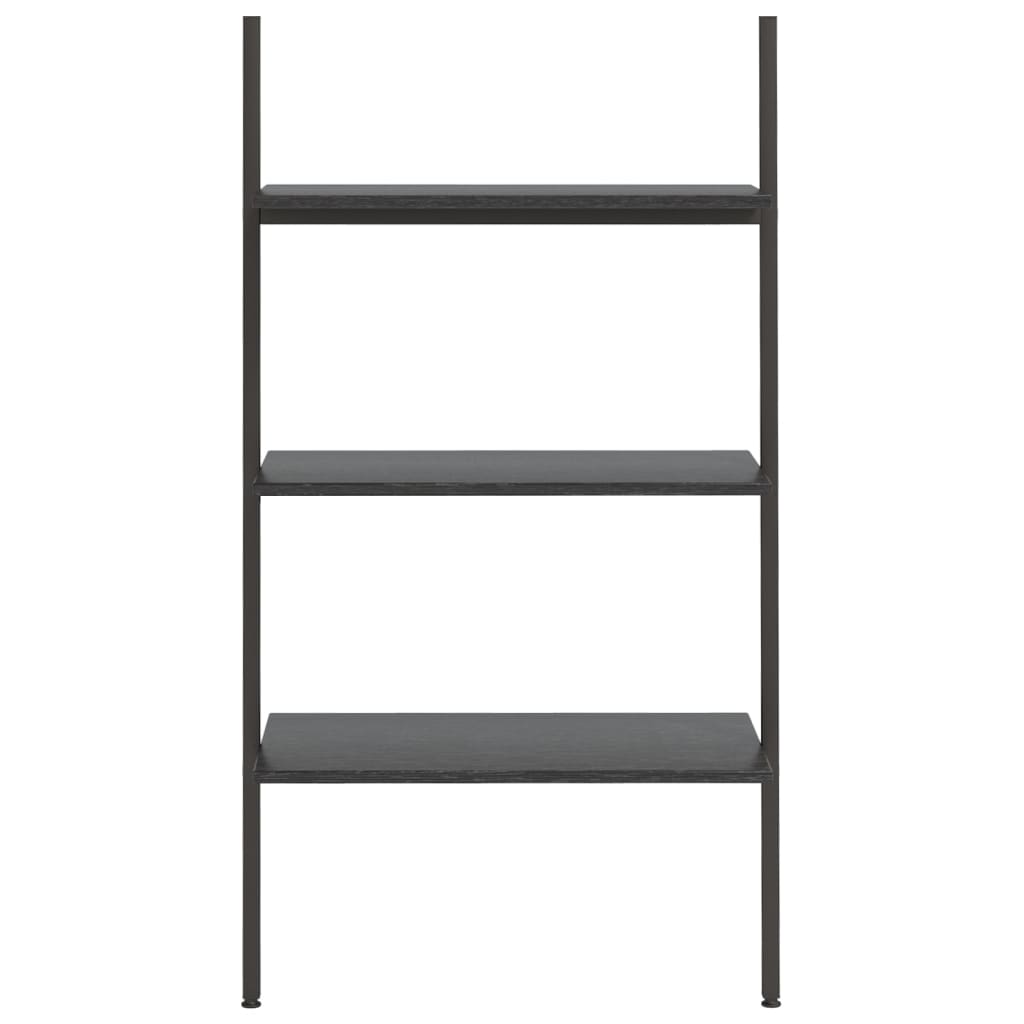 Unidade 3 prateleiras inclinada 64x34x116 cm preto