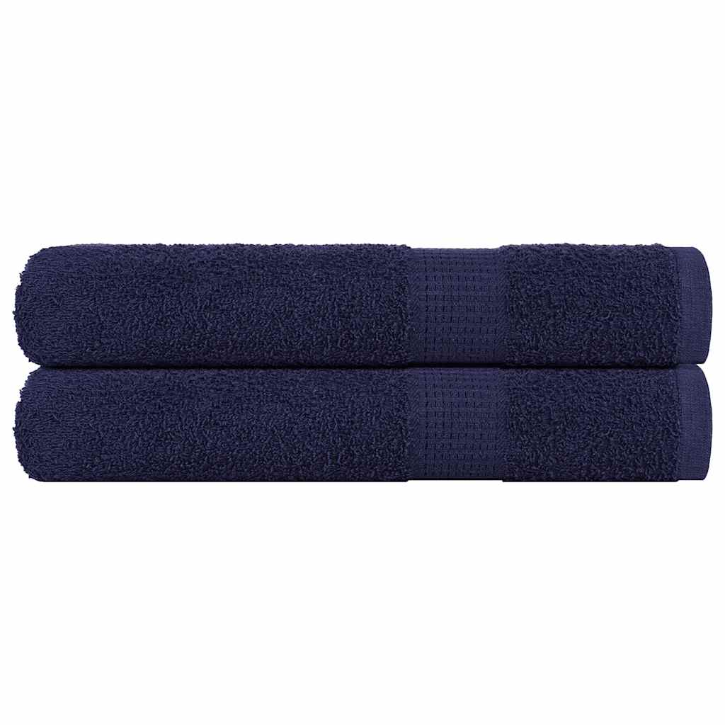 Toalhas sauna frogn 2 pcs 80x200 cm 360 g/m² azul marinho