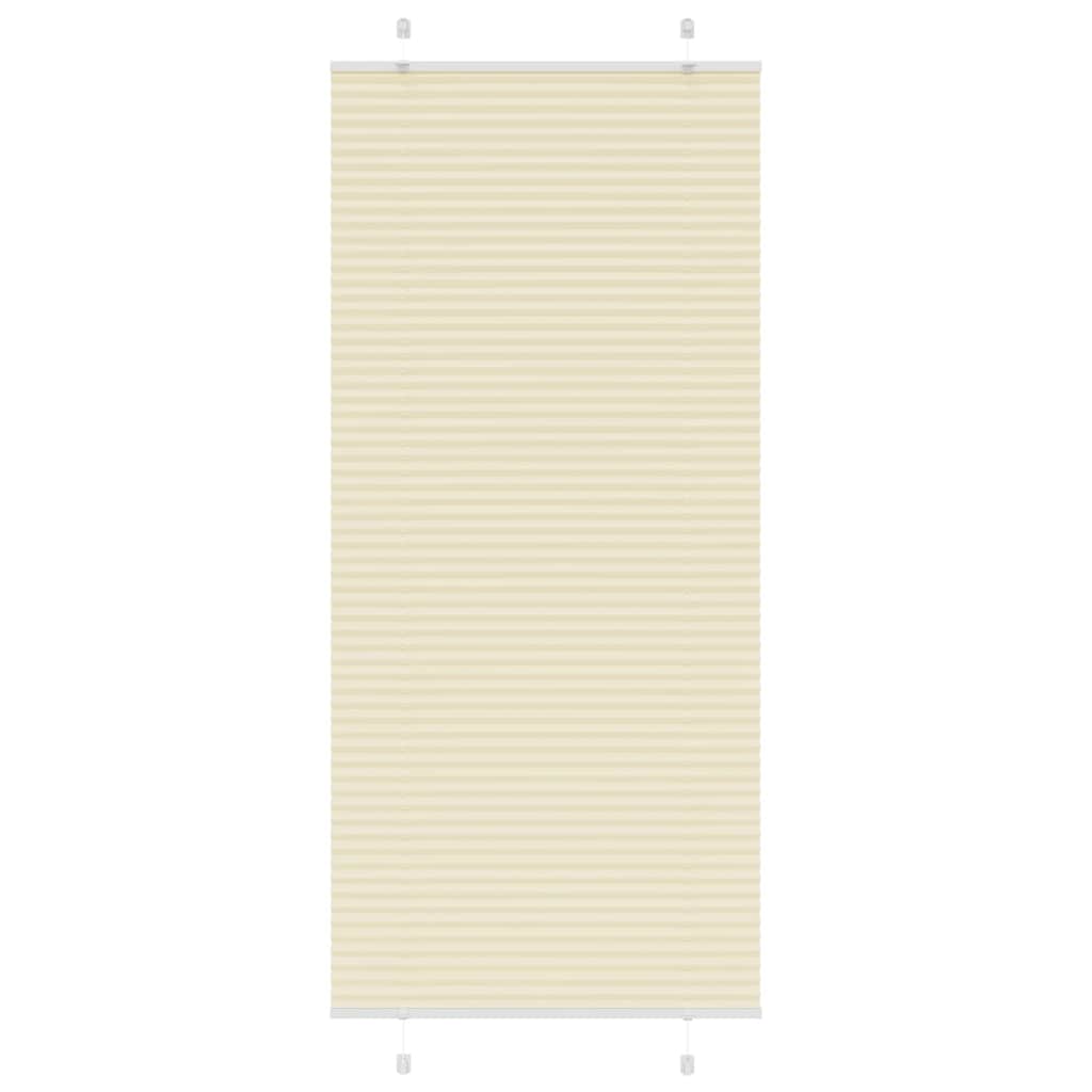 Creme plissada cega 100x200 cm largura tecido 99,4 cm poliéster
