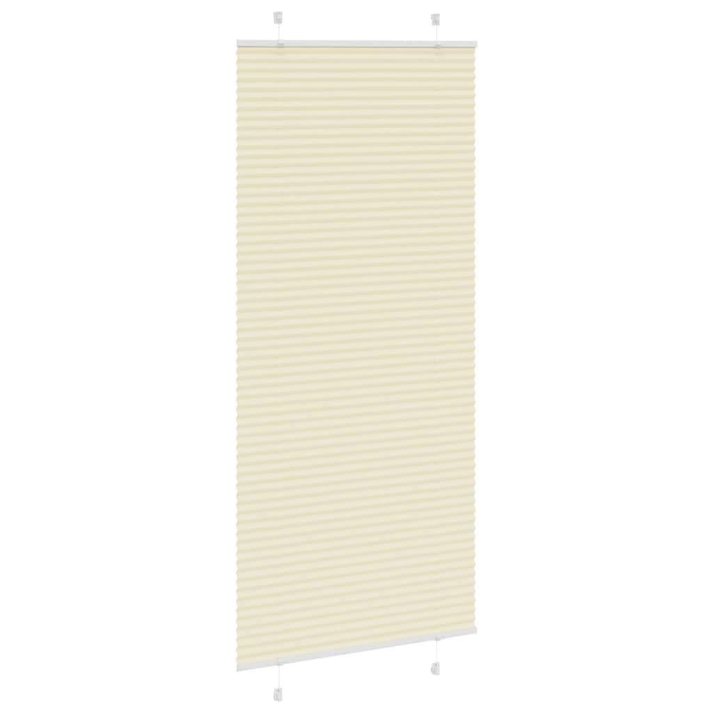 Creme plissada cega 100x200 cm largura tecido 99,4 cm poliéster