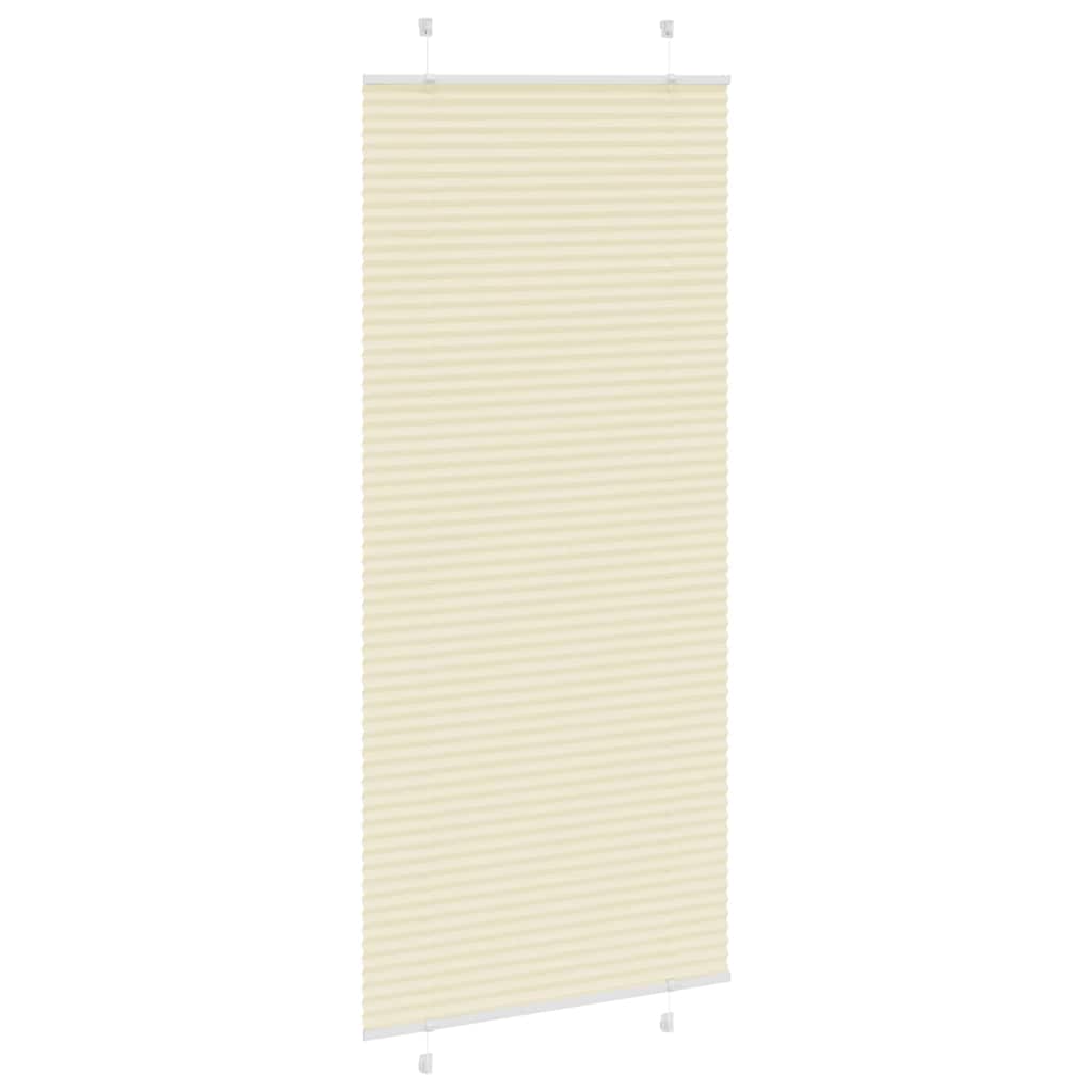 Creme plissada cega 100x200 cm largura tecido 99,4 cm poliéster
