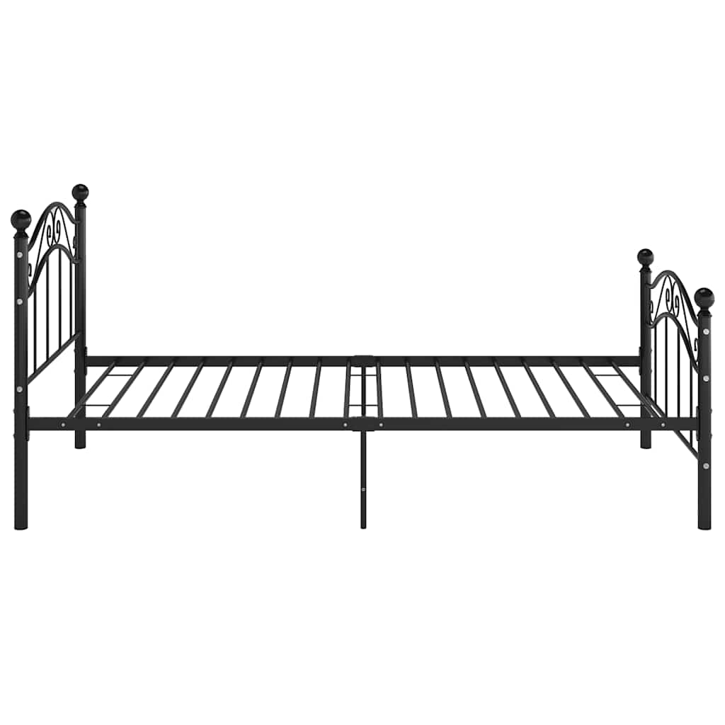 Estrutura de cama 90x200 cm metal preto