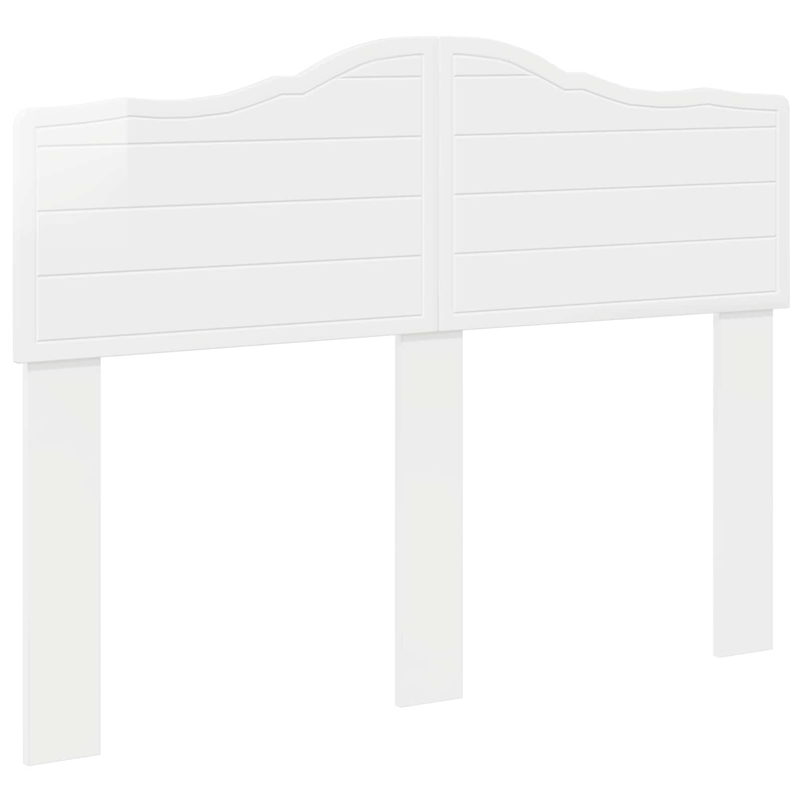 Cabeceira branco brilhante derivados de madeira