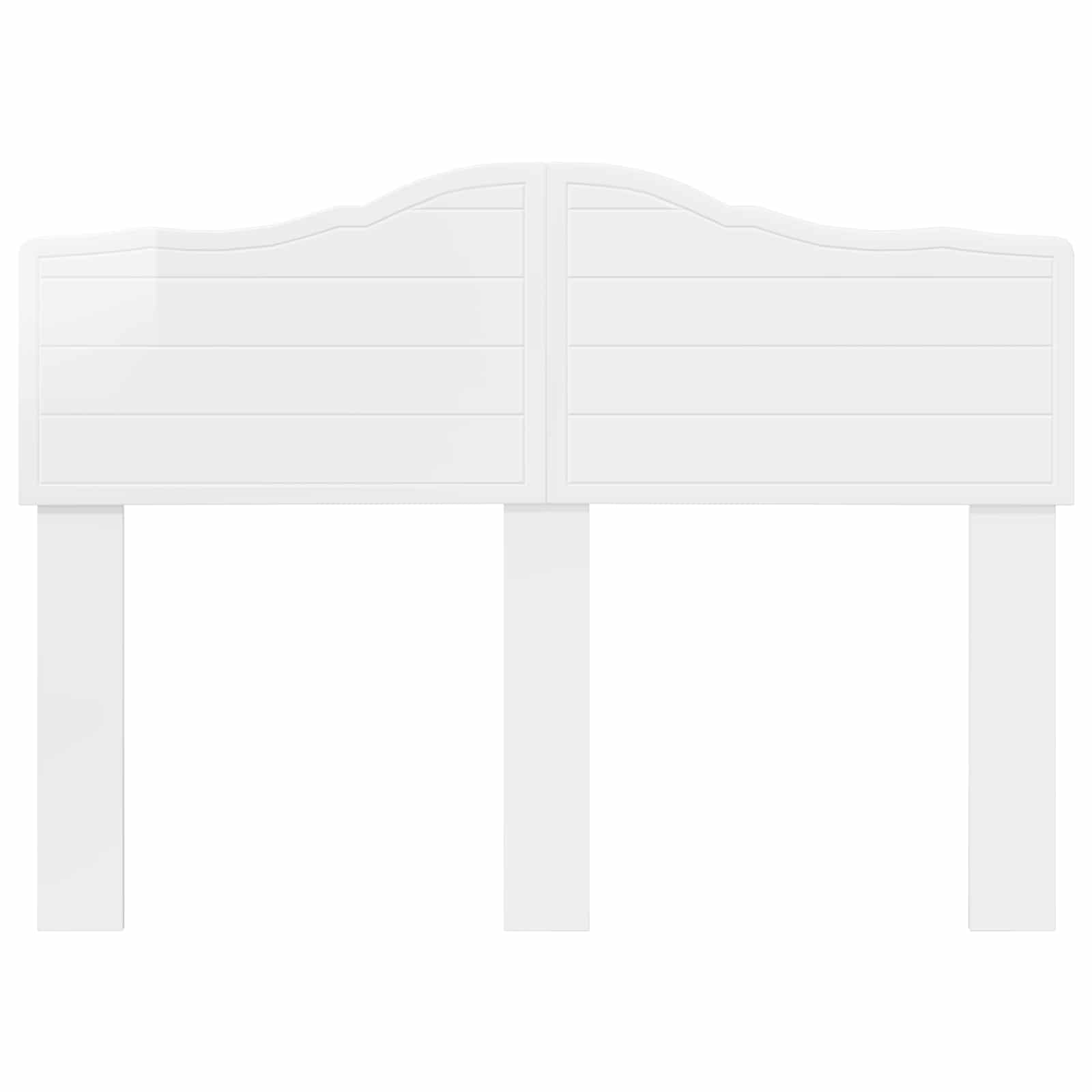 Cabeceira branco brilhante derivados de madeira