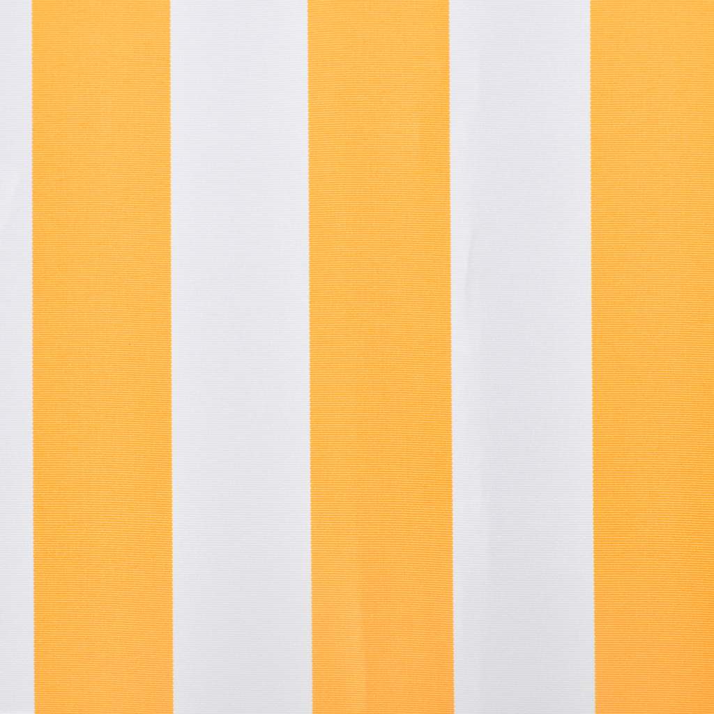Tecido de substituição para toldo laranja e branco 500x300 cm poliéster