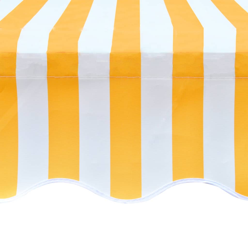 Tecido de substituição para toldo laranja e branco 500x300 cm poliéster