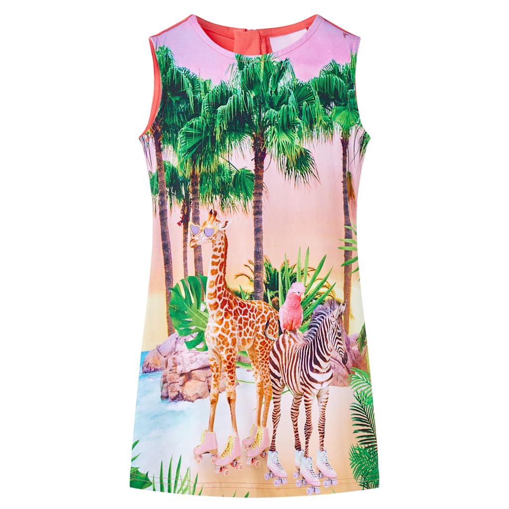 Vestido para criança coral 128