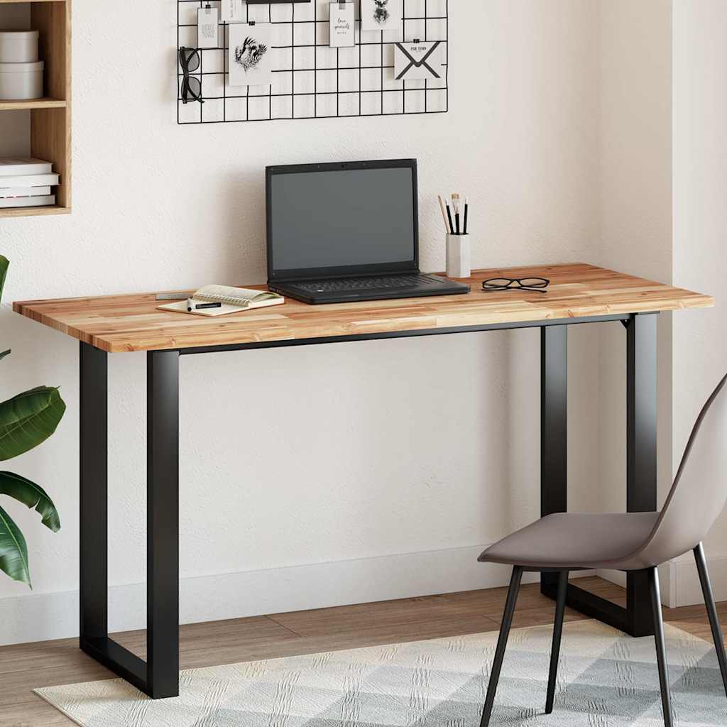 Tampo de mesa retangular 120x60x2 cm madeira de acácia maciça