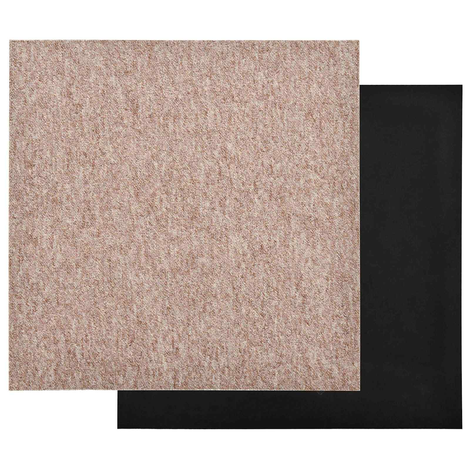 Tapete 20 unid. bege 50 x 50 cm 100% polipropileno