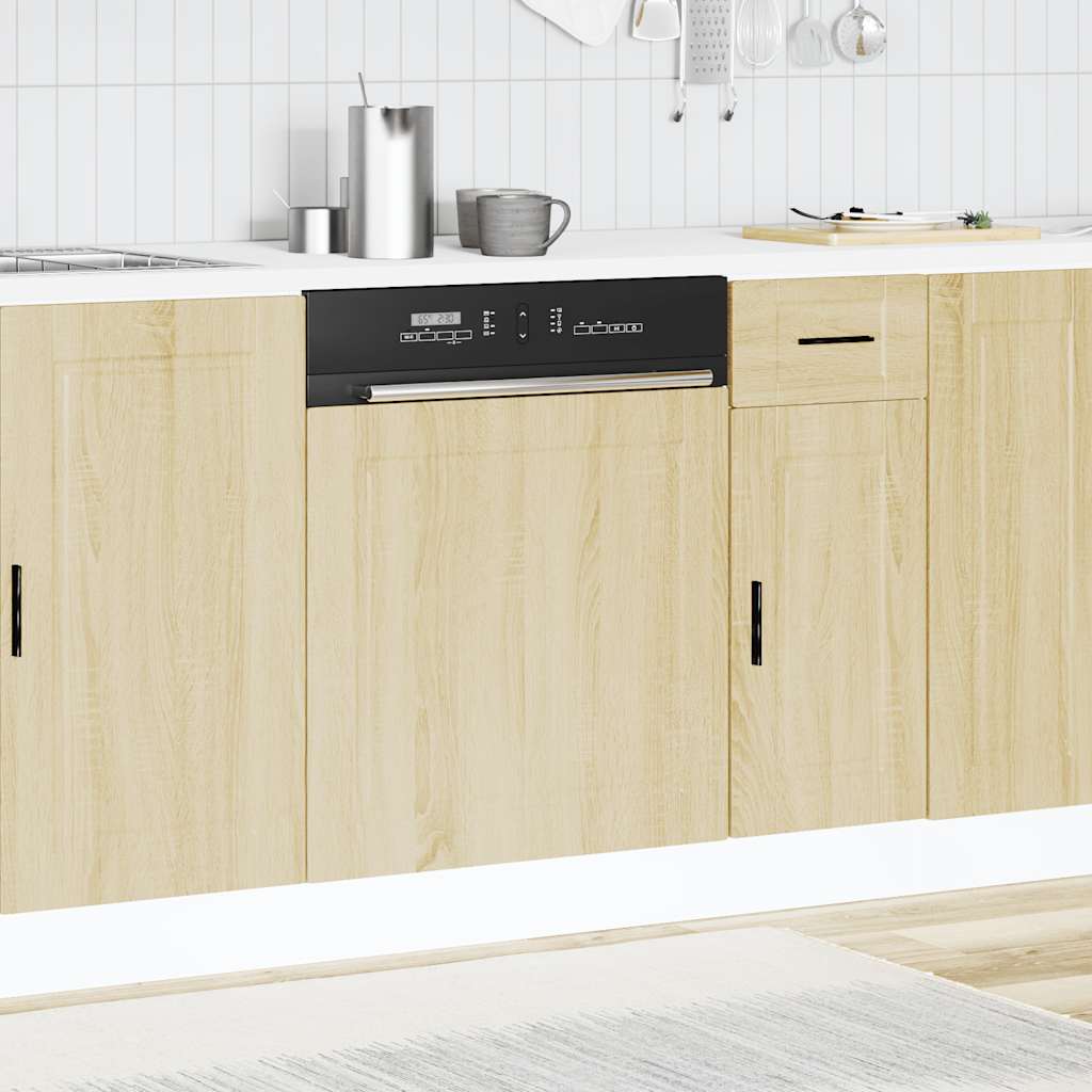 Painel máquina lavar louça porto carvalho sonoma 60x1,5x57 cm