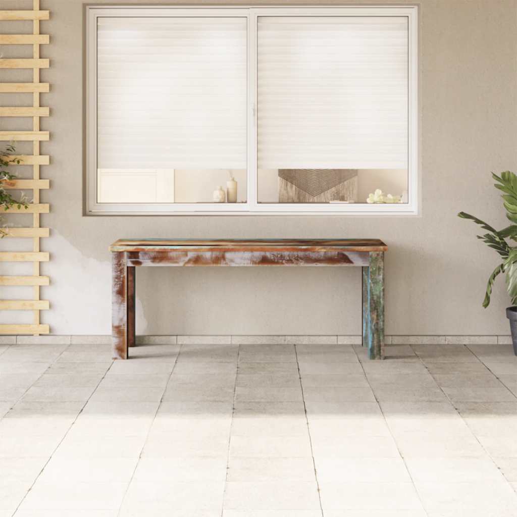 Banco 110x35x45 cm madeira reciclada maciça